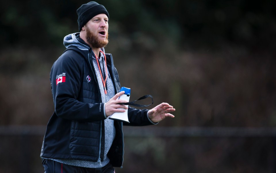 Head Coach John Tait during a team practice at the Pacific Institute for Sports Excellence in Victoria, British Columbia Canada on January 25, 2016. (Kevin Light/CBCSports)