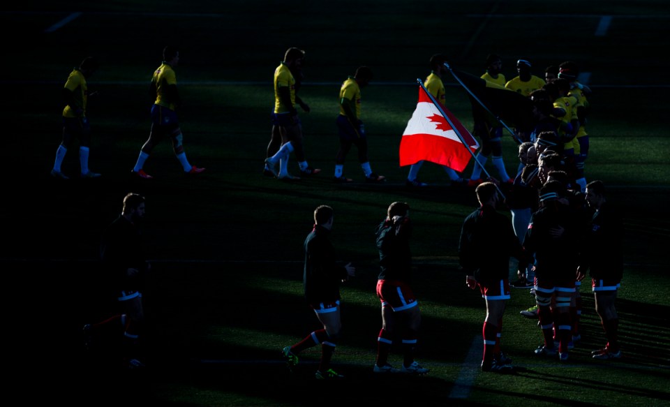 Canadian and Brazilian National Anthems at the Americas Rugby Championship Kevin Light Photo