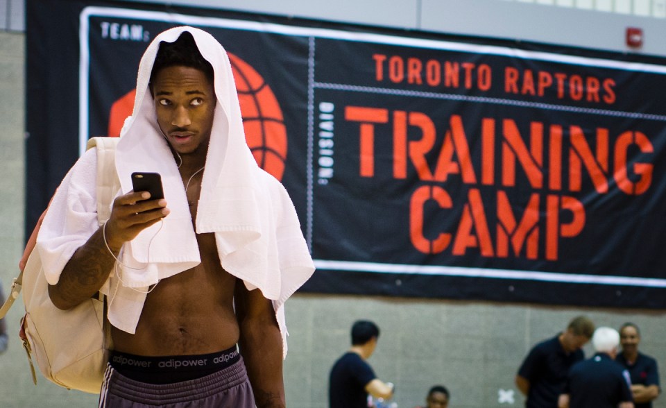 DeMar DeRozan of NBA Toronto Raptors