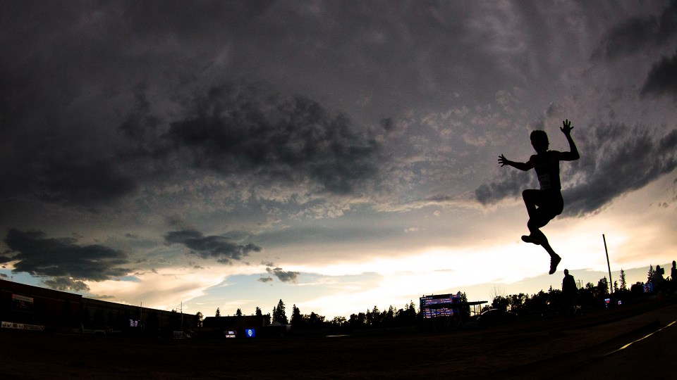 Athletes compete at the 2016 Canadian Track and Field Championships.