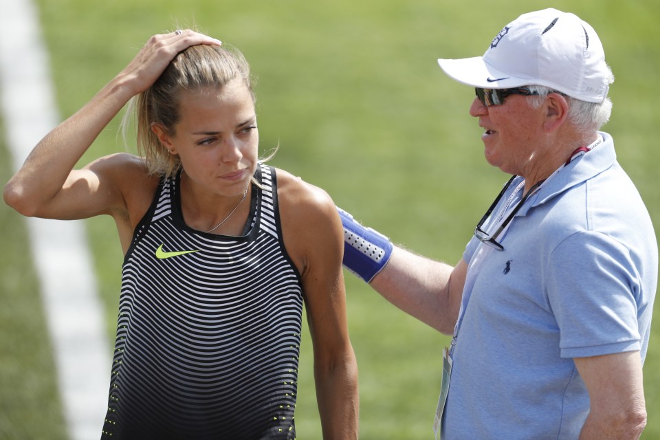 Athletes compete at the 2016 Canadian Track and Field Championships.