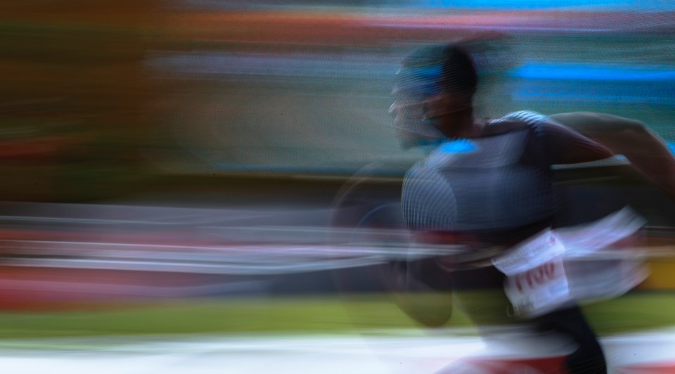 Athletes compete at the 2016 Canadian Track and Field Championships.
