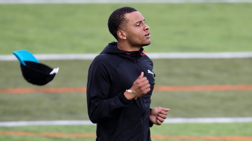 Athletes compete at the 2016 Canadian Track and Field Championships.