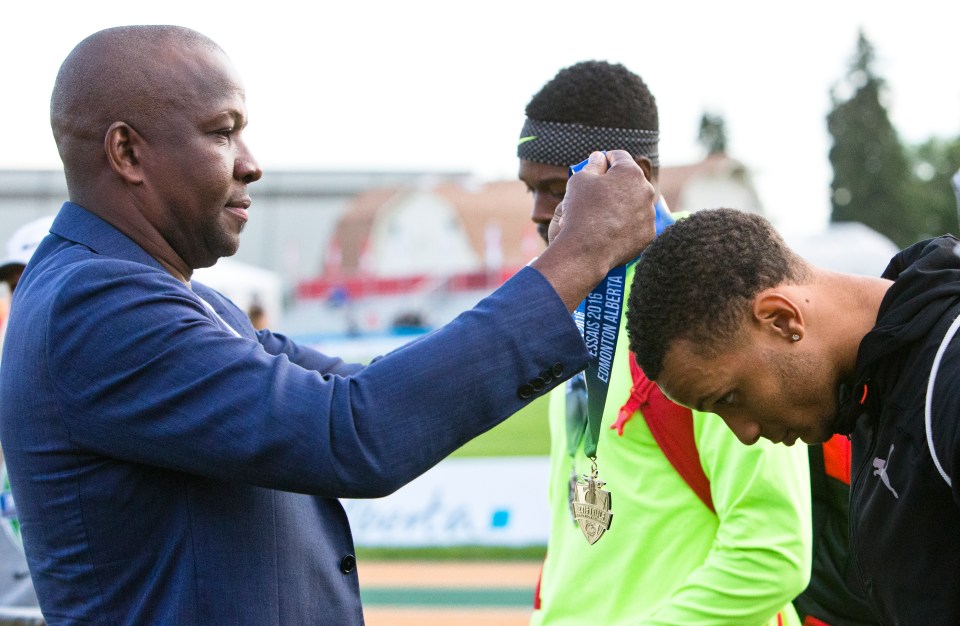 Athletes compete at the 2016 Canadian Track and Field Championships.