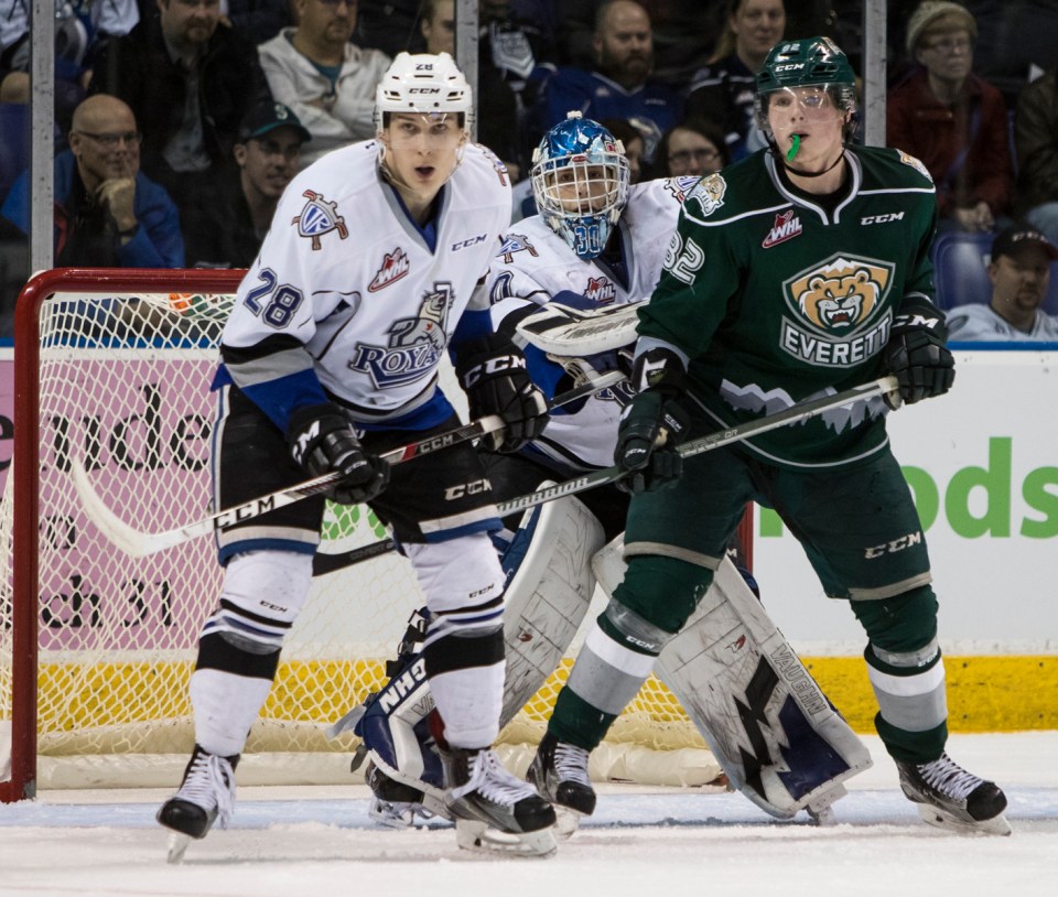 Royals vs Silvertips Game 3 March 28, 2017 Kevin Light 30