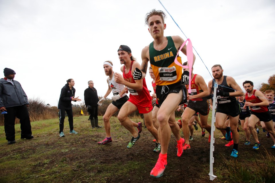 14 Adam Strueby University of Regina Russell Pennock University of Calgary Dany Racine Universite Laval U SPORTS Cross-Country running Championships ©Kevin Light Photo 14
