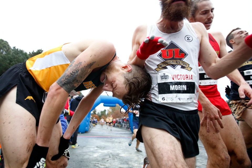 21 Nicolas Morin Universite Laval Adam Strueby University of Regina U SPORTS Cross-Country running Championships ©Kevin Light Photo 21
